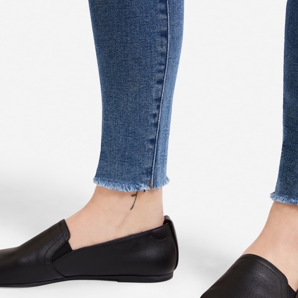 Everlane Authentic Stretch High-Rise Skinny 25 Ankle EUC Distressed - Picture 12 of 14
